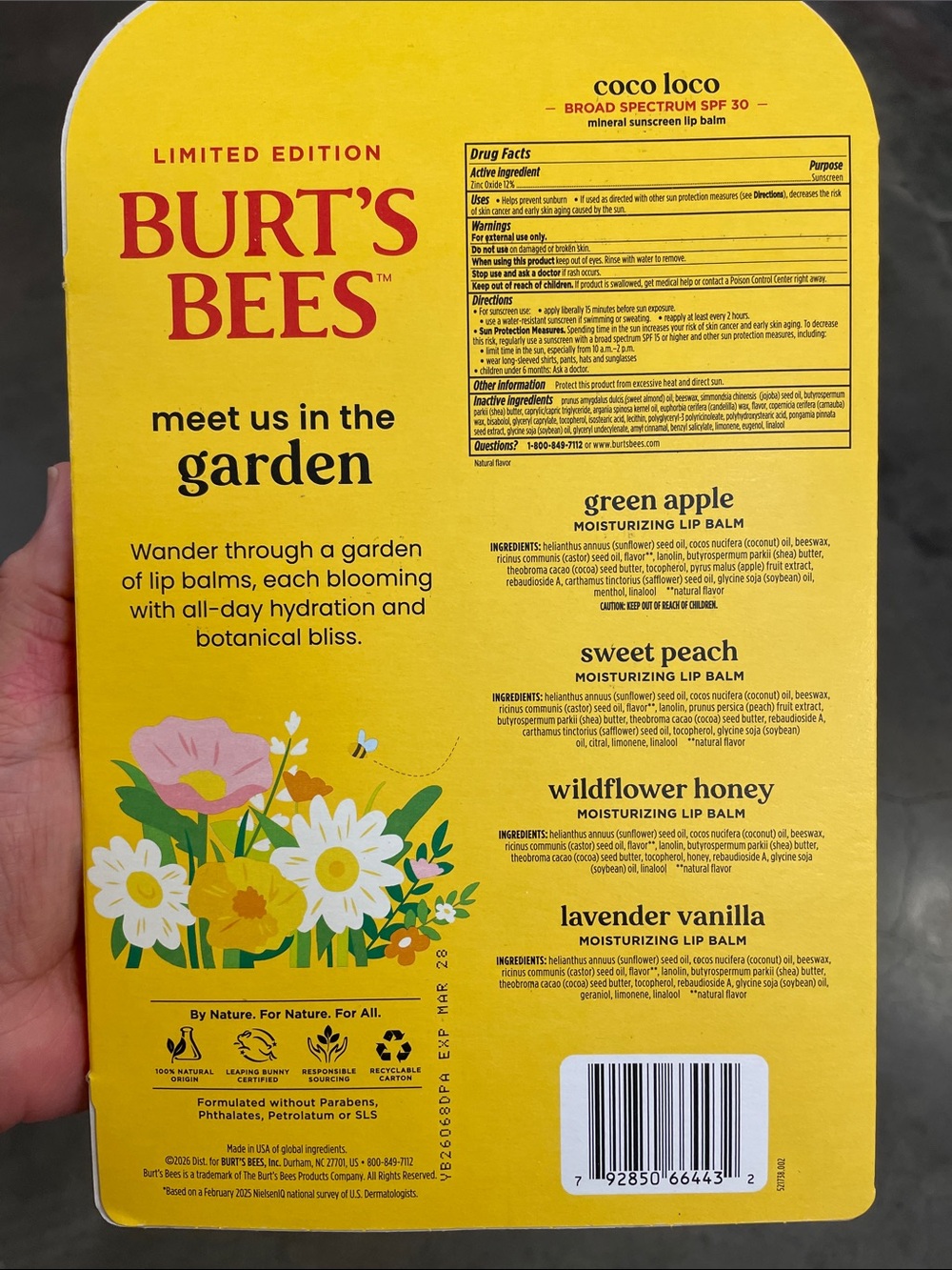 Burt's Bees Lip Balm 10 Pack Limited Edition - Picture 2 of 7